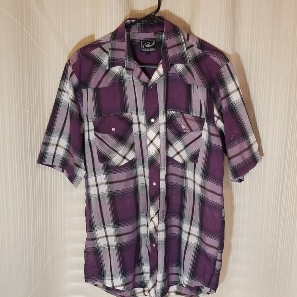 Men's pearl snap short sleeve shirt